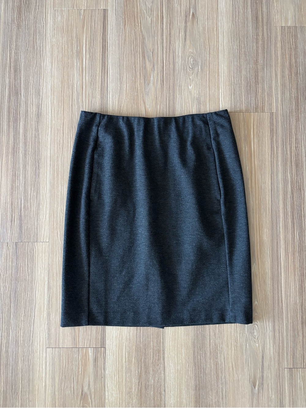 J.Jill Pencil Skirt Ponte Knit Charcoal Gray Pull On Women S NWOT Office Classic